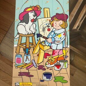 Vintage Playskool 2000 Wooden Tray Puzzle